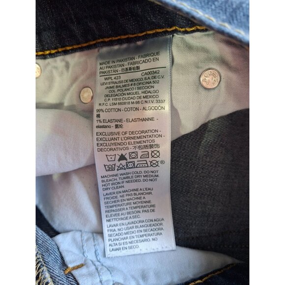 Signature By Levi Straus Mens Regular Taper Jeans Size 30/25 Cuffed Classiccore - Picture 5 of 9